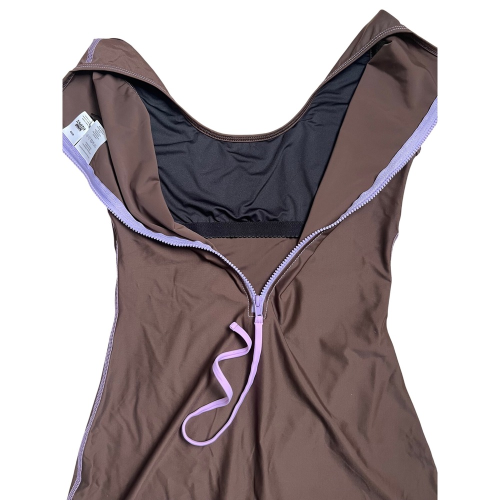 NEW Free People x Salt Gypsy Short Jane Surf Suit Brown Purple Shortsie Medium - Picture 6 of 7